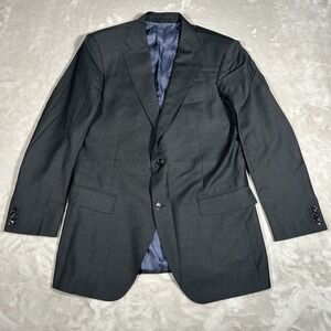 Suitsupply Blazer Mens Large 42L Gray Pure Wool Super 110s Vitale Barberis Italy